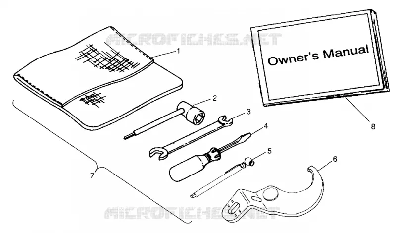 TOOL KIT SPORT 400L W97BA38C AND TRAIL BLAZER W97BA25C (4940124012C007)