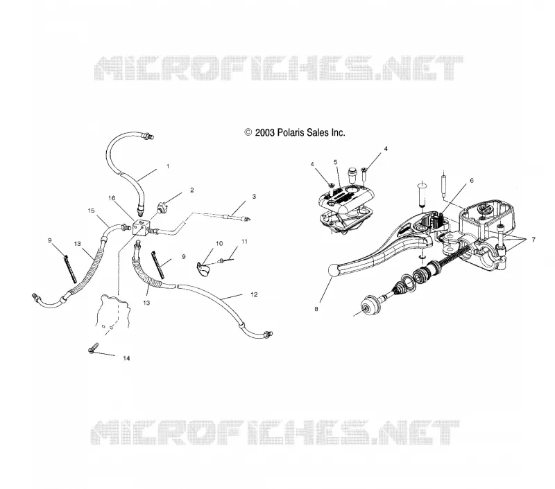 KONTROLLEN-MASTER CYLINDER/BREMSE LINE