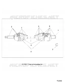 DRIVE TRAIN, GETRIEBE VORNE SHAFT