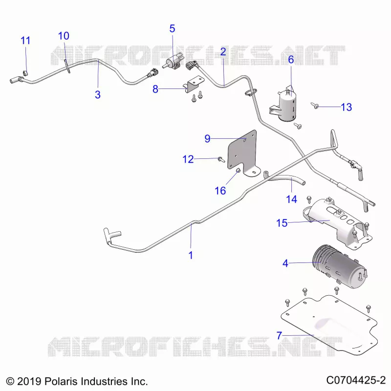 TREIBSTOFFTANK EVAP, CANISTER AND LINES