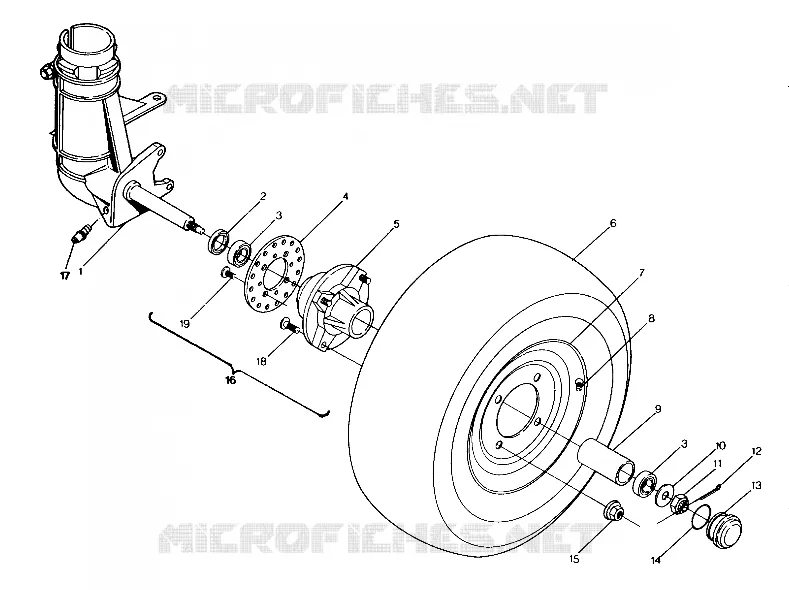 VORDERRAD ASSEMBLY 250 4x6 / W928627 (4922902290019A)