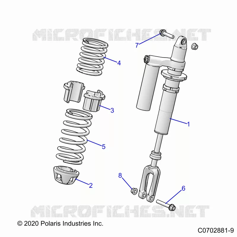 SUSPENSION, FRONT SHOCK MOUNTING