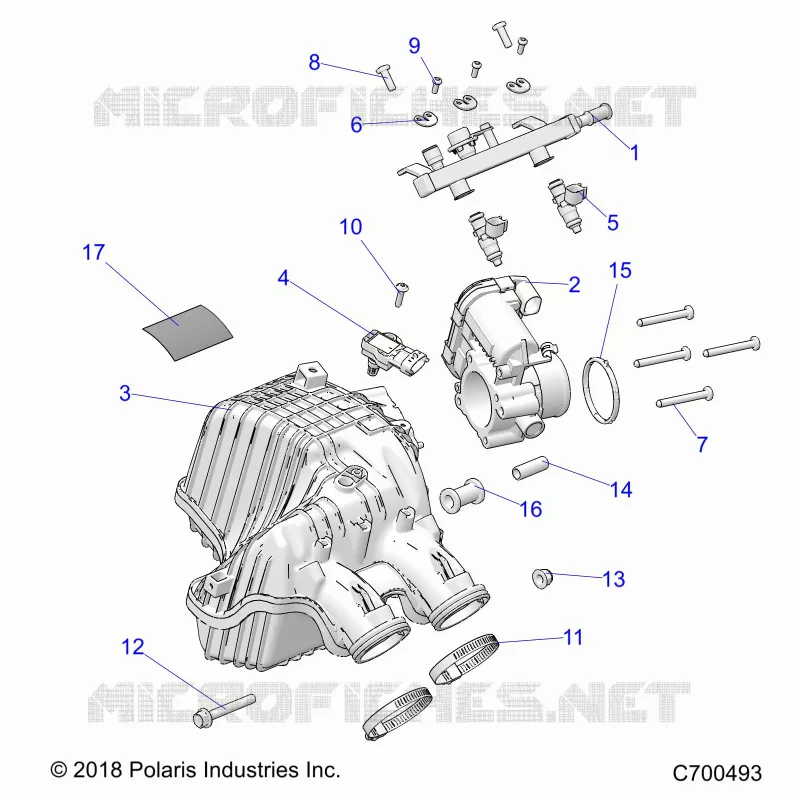 ENGINE, LUFTEINLASS MANIFOLD