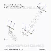 SUSPENSION, SHOCK MOUNTING, REAR SUSP.