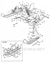 FRONT SUSPENSION AND SKI 600 XCR 0975677, 600 XCR SE H975677 AND EUROPEAN 6 (4937963796B003)