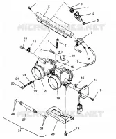 DROSSELKLAPPENGEHÄUSE ASSEMBLY 500 EFI 0963774 and EUROPEAN 500 EFI E963774 (4936183618C011)
