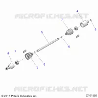 ANTRIEB, REAR HALF SHAFT