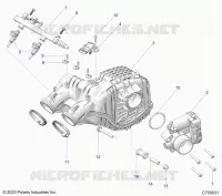 ENGINE, LUFTEINLASS MANIFOLD