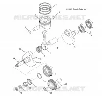 MOTOR, KURBELWELLE AND KOLBEN