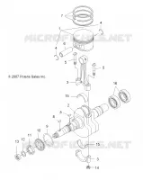 MOTOR, KURBELWELLE AND KOLBEN
