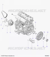 ENGINE, GENERATOR, FLYWHEEL, AND STARTER