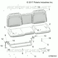 SITZ ASM. REAR