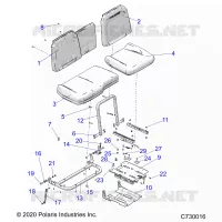 SITZ ASM. AND SLIDER