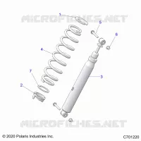 SUSPENSION, REAR SHOCK MOUNTING