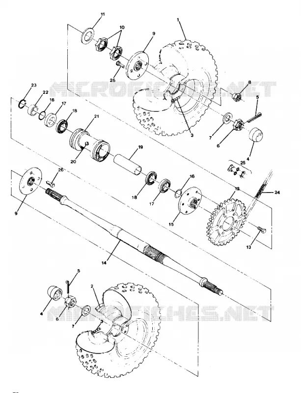 HECKANTRIEB ASSEMBLY 250 4X4