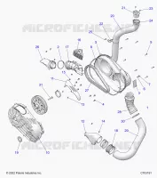 ANTRIEB, CLUTCH COVER AND DUCTING
