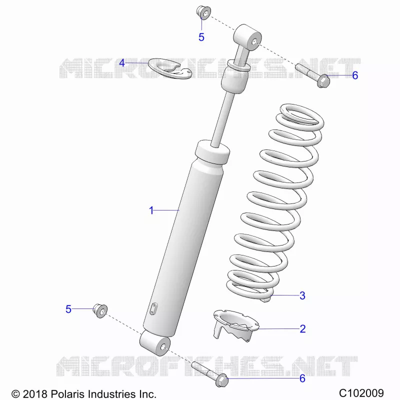 SUSPENSION, FRONT SHOCK