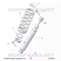 SUSPENSION, FRONT SHOCK MOUNTING