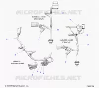 ELEKTRIC, WIRE HARNESS, HOOD, ELECTRIC START