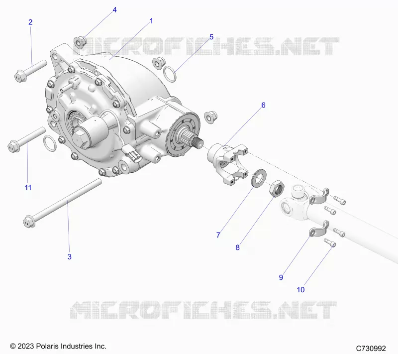 ANTRIEB, REAR GEARCASE MOUNTING