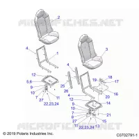 SITZ ASM. AND SLIDER