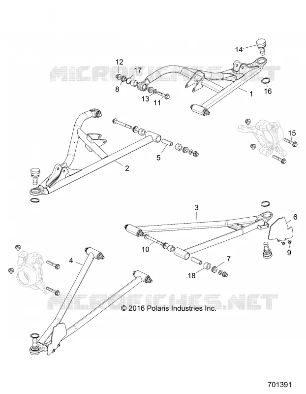 FRONT SUSPENSION CONTROL ARMS