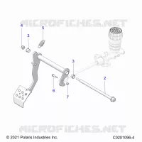 BRAKES, PEDAL AND MASTER CYLINDER MOUNTING