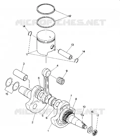 KURBELWELLE AND PISTON ASSEMBLY (4914761476039A)