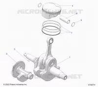 ENGINE, KURBELWELLE, PISTON AND BALANCE SHAFT