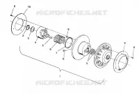 angetriebene Kupplungs ASSEMBLY 500 EFI / 0930674 and  500 EFI SKS / 0930574 (4922962296024A)