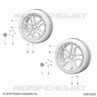 RADS, FRONT AND REAR (SL MODELS)