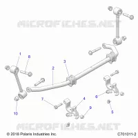 SUSPENSION, FRONT, STABILISATORSTANGE