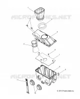 MOTOR, LUFTFILTERKASTEN 