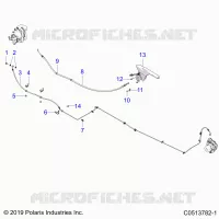 HINTERBREMSE BRAKE LINE AND PARK BRAKE