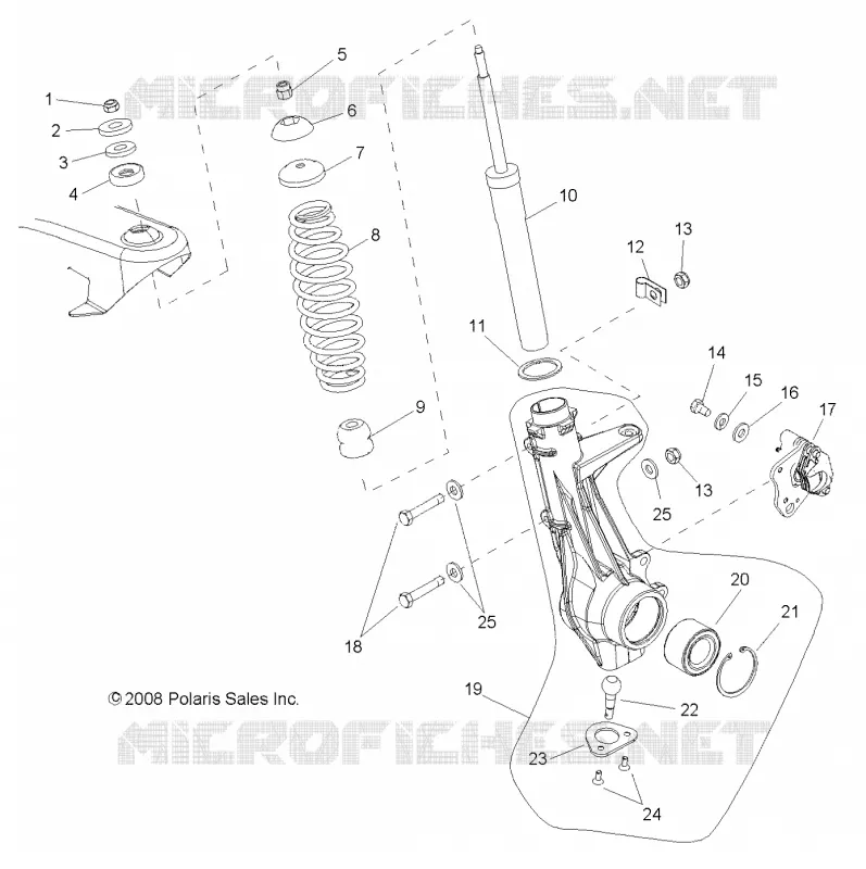 FRONT SUSPENSION STREBE