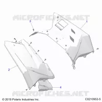 KAROSSERIE HINTEN CAB AND HEAT SHIELDS