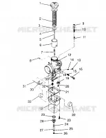 VERGASER 440 XCR 0951660 (4929112911C013)