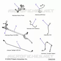 ELEKTRIC, WIRE HARNESSES, HOOD/JUMPERS, GPS