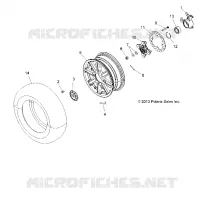 RADS, FRONT AND HUB