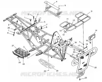BUMPER / GEPÄCHTRÄGER MOUNTING 6X6 400L
