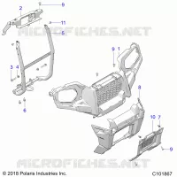 FRONTSTOSSSTANGE AND MOUNTING