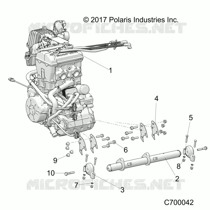 MOTOR, MOUNTING & LONG BLOCK