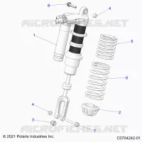 SUSPENSION, FRONT SHOCK MOUNTING