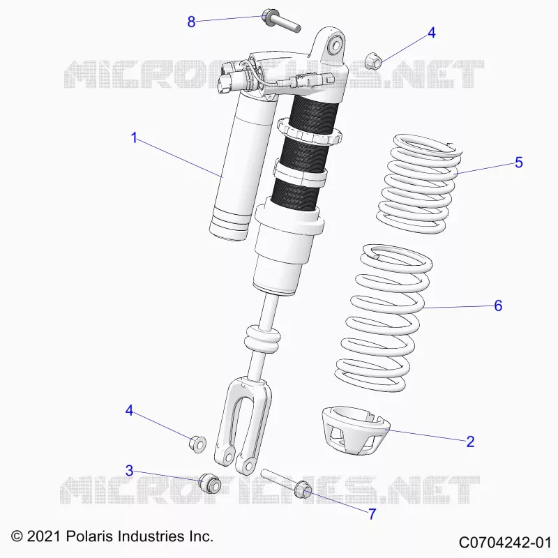 SUSPENSION, FRONT SHOCK MOUNTING