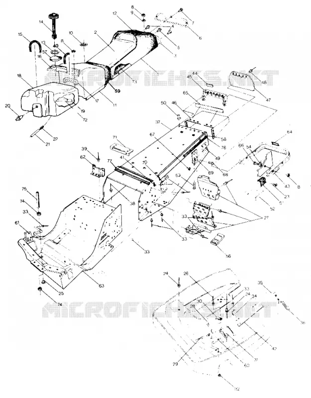 CHASSIS AND SITZ 500 AND 500 CLASSIC (4919251925001A)