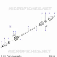 DRIVE TRAIN, GETRIEBE VORNE SHAFT