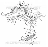 FRONT SUSPENSION AND SKI