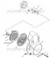 RÜCKZUG ANLASSER WIDETRAK LX 0972065 and  EUROPEAN WIDETRAK LX E972065 (4938223822D001)
