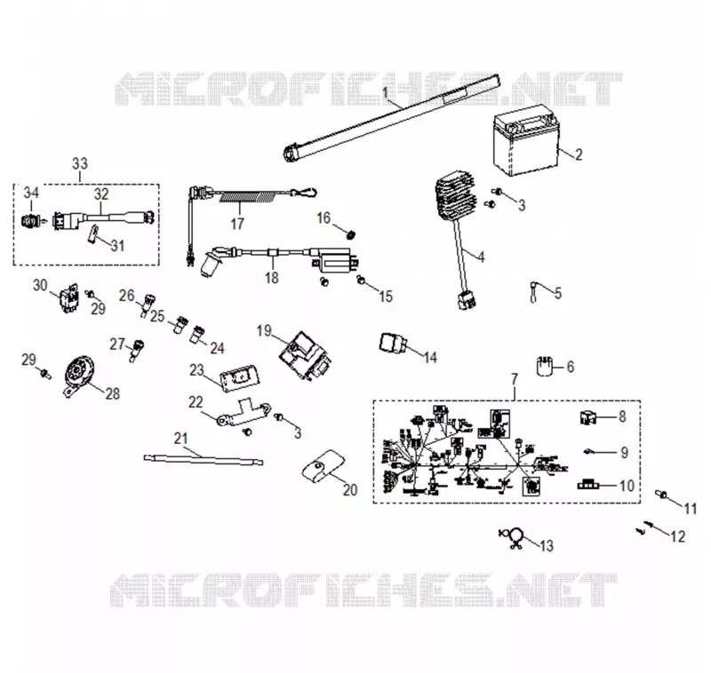 ELEKTRIC, SWITCHES, HARNESS AND INDICATORS