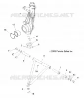 SUSPENSION, A-ARM and STREBE MOUNTING